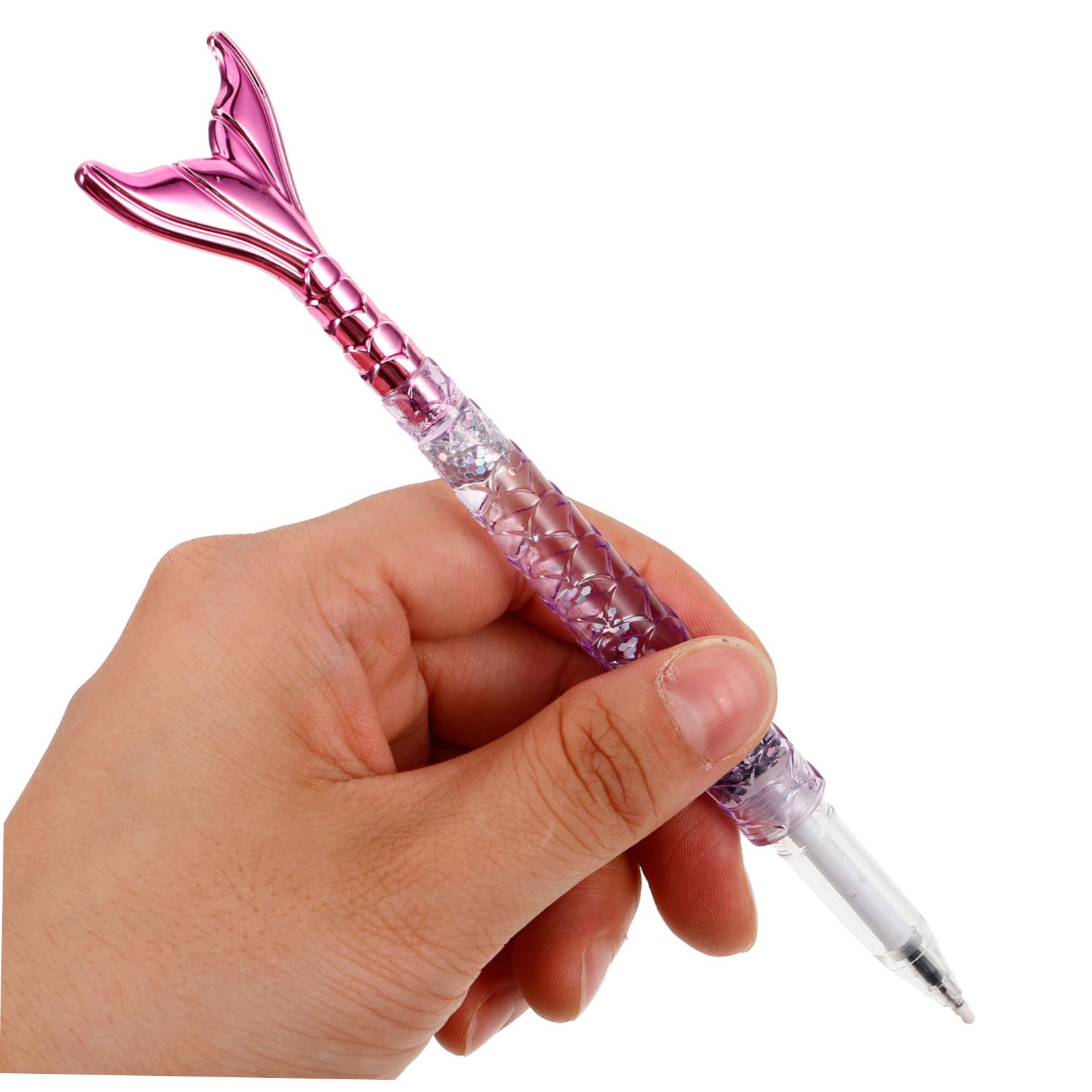 4pcs Mermaid Ballpoint Pens - Smooth Writing Black Ink Pens for Kids & Adults - Decorative, Adorable & Portable for School, Office & Home Use - Perfect for Notes, Journaling & Gift Giving