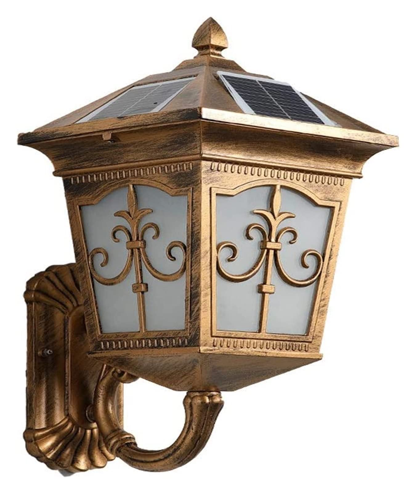 Solar Powered Outdoor Wall Light - Waterproof LED Porch Lamp with European Style Design for Garden, Patio, Villa - Energy Efficient (Class A) Home Decor - Perfect for Pathway Lighting, Backyard Illumination and Entryway Security