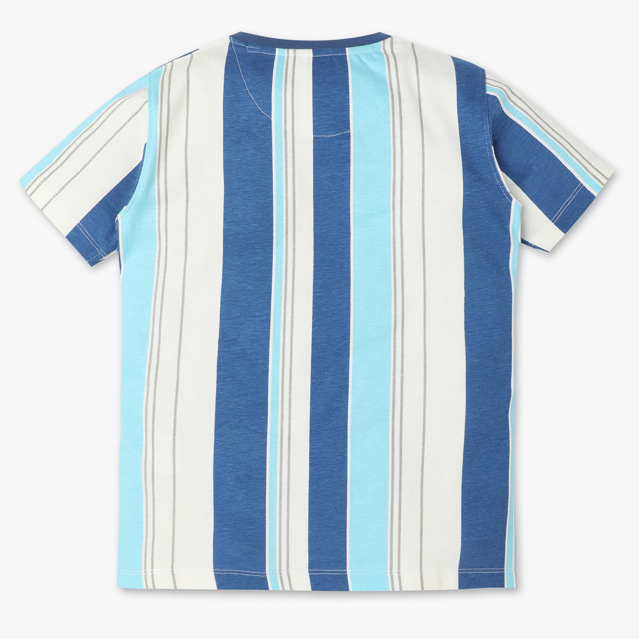 Oversized Striped Crew Neck Half Sleeve T-Shirt for Boys - Comfortable Casual Wear for School, Playdates & Everyday Outfits