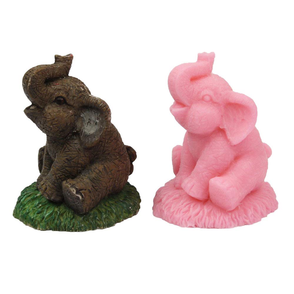 Premium 3D Elephant Silicone Molds for Baking - Cupcake, Soap, Jelly, Chocolate, Brownie & Pudding Making - Perfect for DIY Crafts, Home Baking & Party Desserts