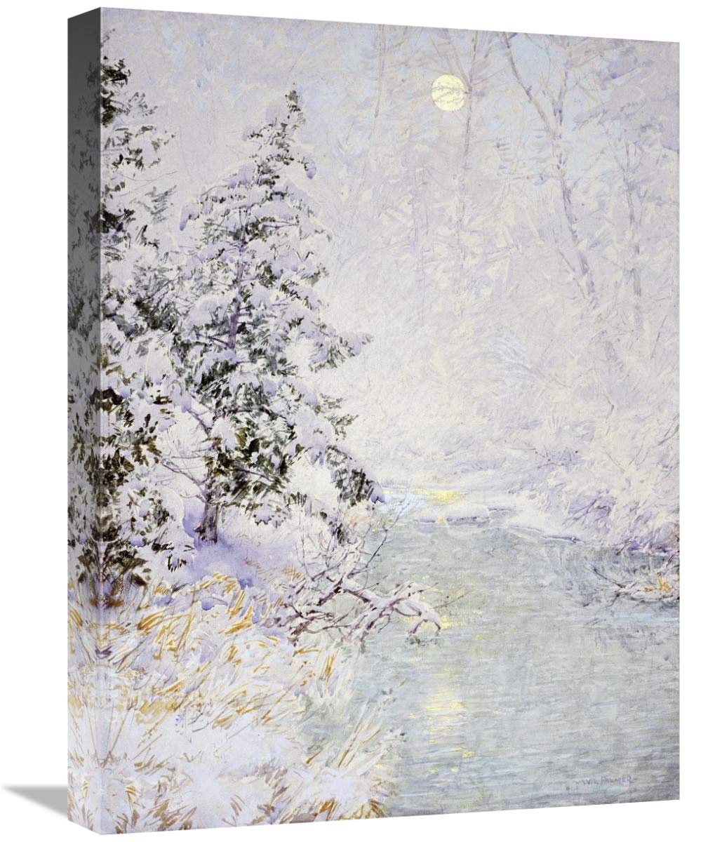 22 Inch Winter Sun Art Print by Walter Launt Palmer - Vintage Landscape Wall Decor for Living Room, Bedroom & Office