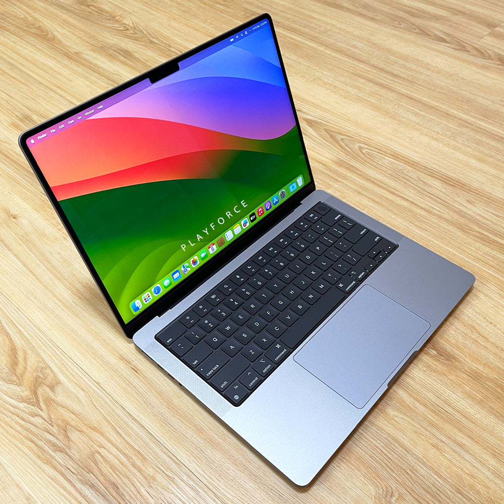 2021 Apple MacBook Pro 14-inch Laptop - M1 Pro Chip (8-Core CPU, 14-Core GPU), 16GB RAM, 512GB SSD, Space Gray - Powerful Performance for Creative Professionals, Video Editing & Business Work