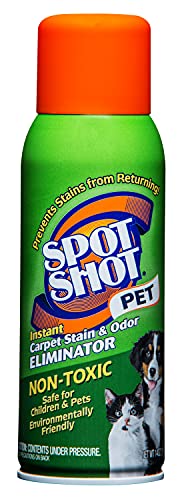 Spot Shot Pet Instant Carpet Stain & Odor Eliminator - 6-Pack (14 oz Each) | Fast-Acting Formula for Pet Accidents, Food & Drink Spills | Perfect for Carpets, Upholstery & Car Interiors