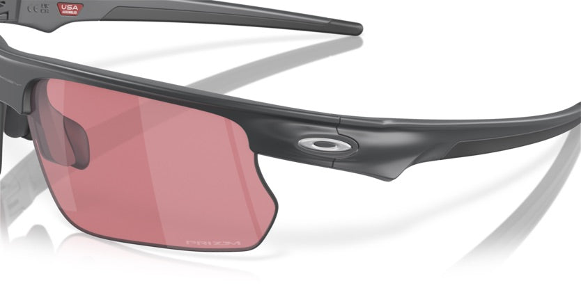 Oakley Bisphaer Matte Carbon Sunglasses with Prizm Dark Golf Lenses - Premium UV Protection for Golfing & Outdoor Sports