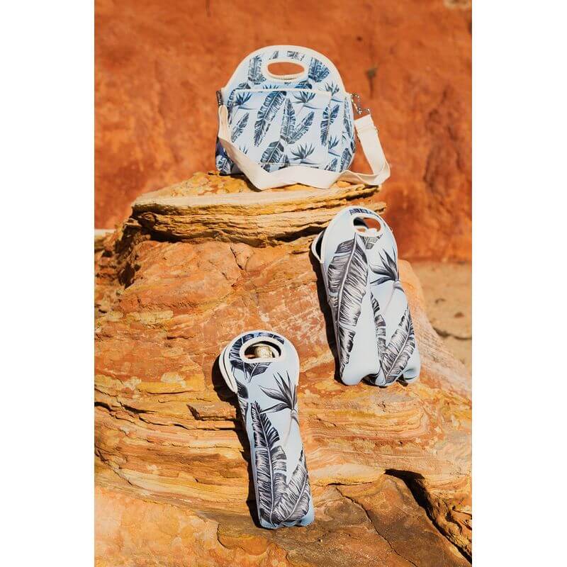 Brighton Insulated Lunch Bag with Palms Design - Leakproof & Thermal Cooler for School, Work, Picnics & Outdoor Activities