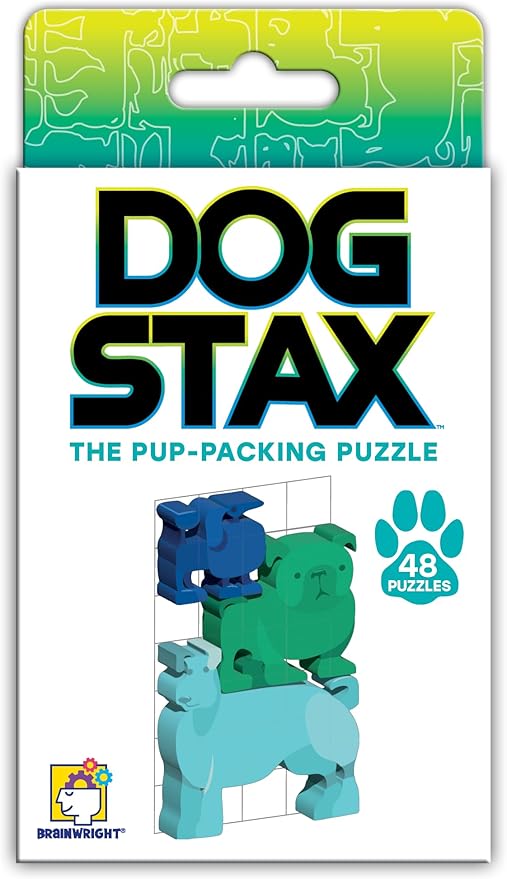 Dog Stax The Pup Packing Puzzle - Fun Brain Teaser for Kids & Adults | Perfect for Family Game Night & Travel Entertainment