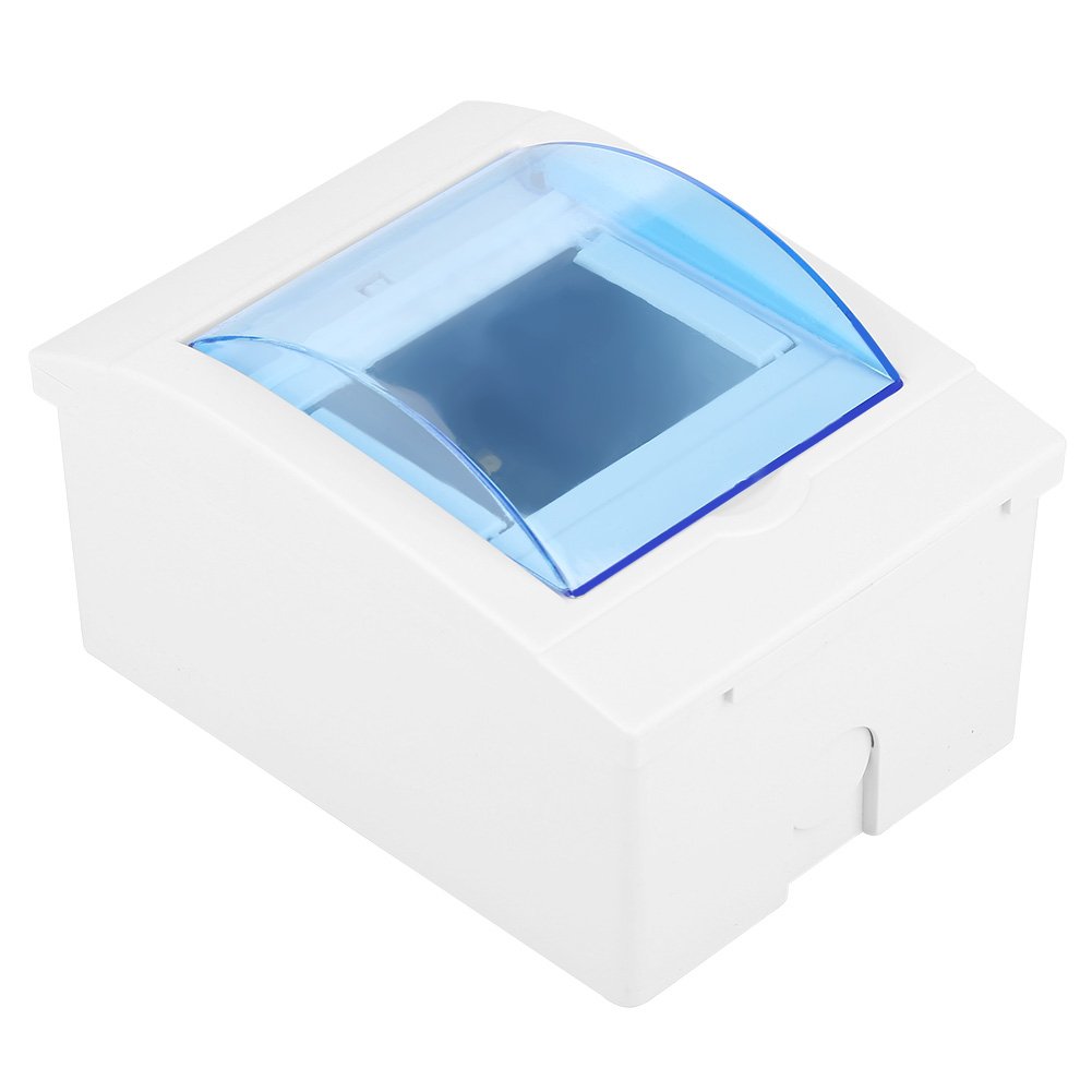 3-4 Way Plastic Circuit Breaker Distribution Box with Transparent Cover - Indoor Wall Mount Electrical Panel for Home & Office Power Distribution | Safe & Durable for Residential & Commercial Use