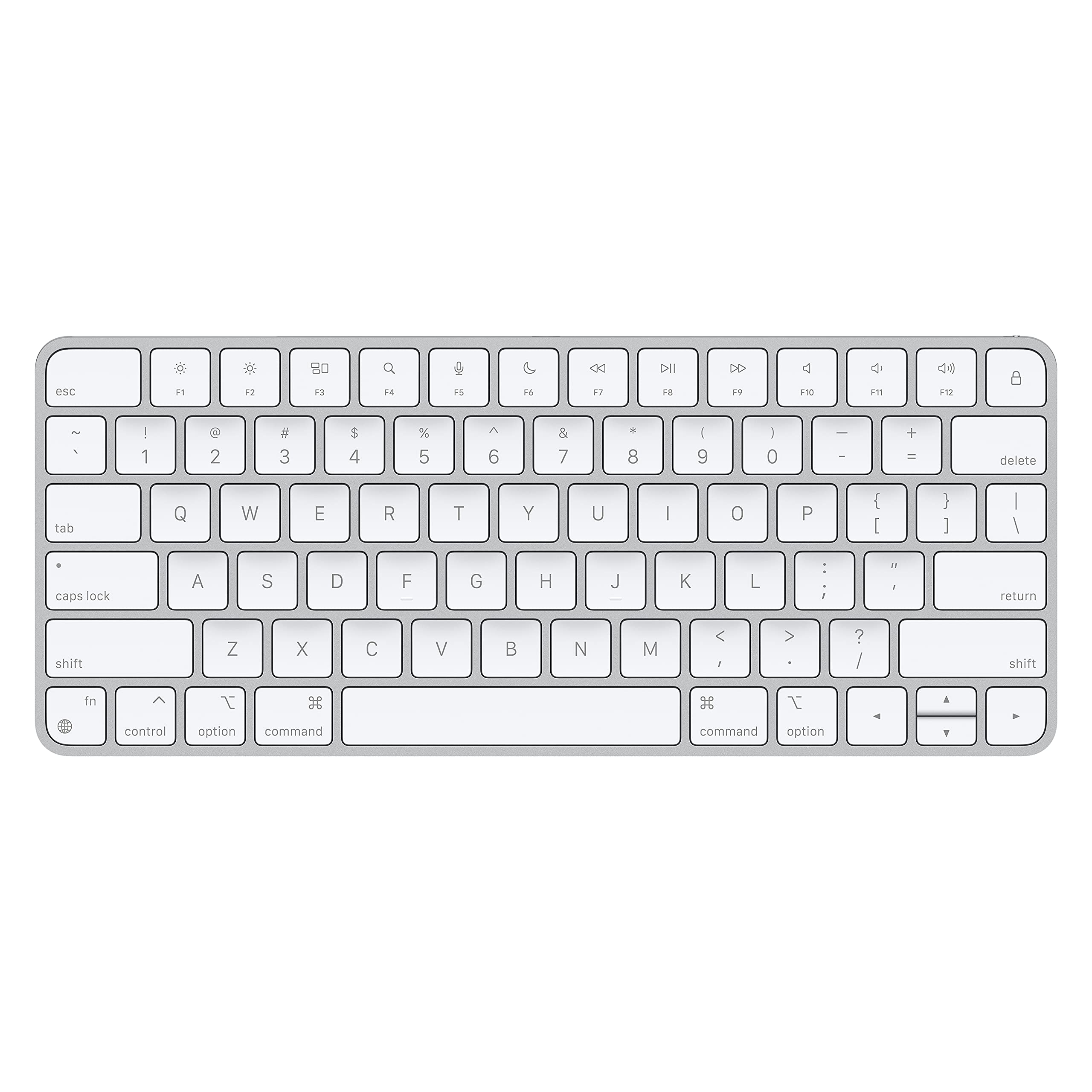 Apple Magic Keyboard (Latest Model) - Wireless Bluetooth Keyboard for Mac, iPad & iPhone - English (USA) - Silver - Perfect for Home Office, Remote Work & Creative Typing