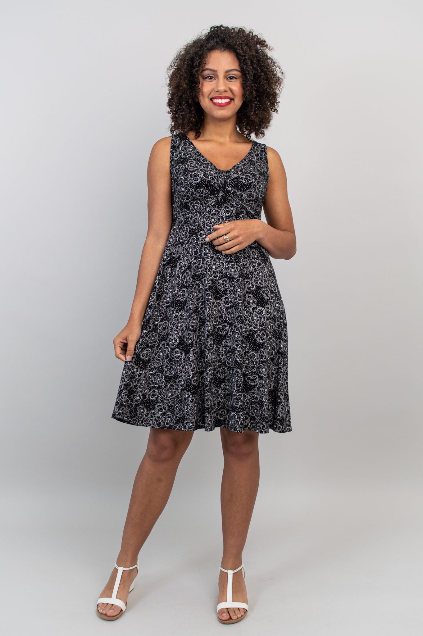 Vintage Floral Bamboo Dress - Genesis Retro Style for Women | Perfect for Summer Outfits, Beach Vacations & Boho Fashion