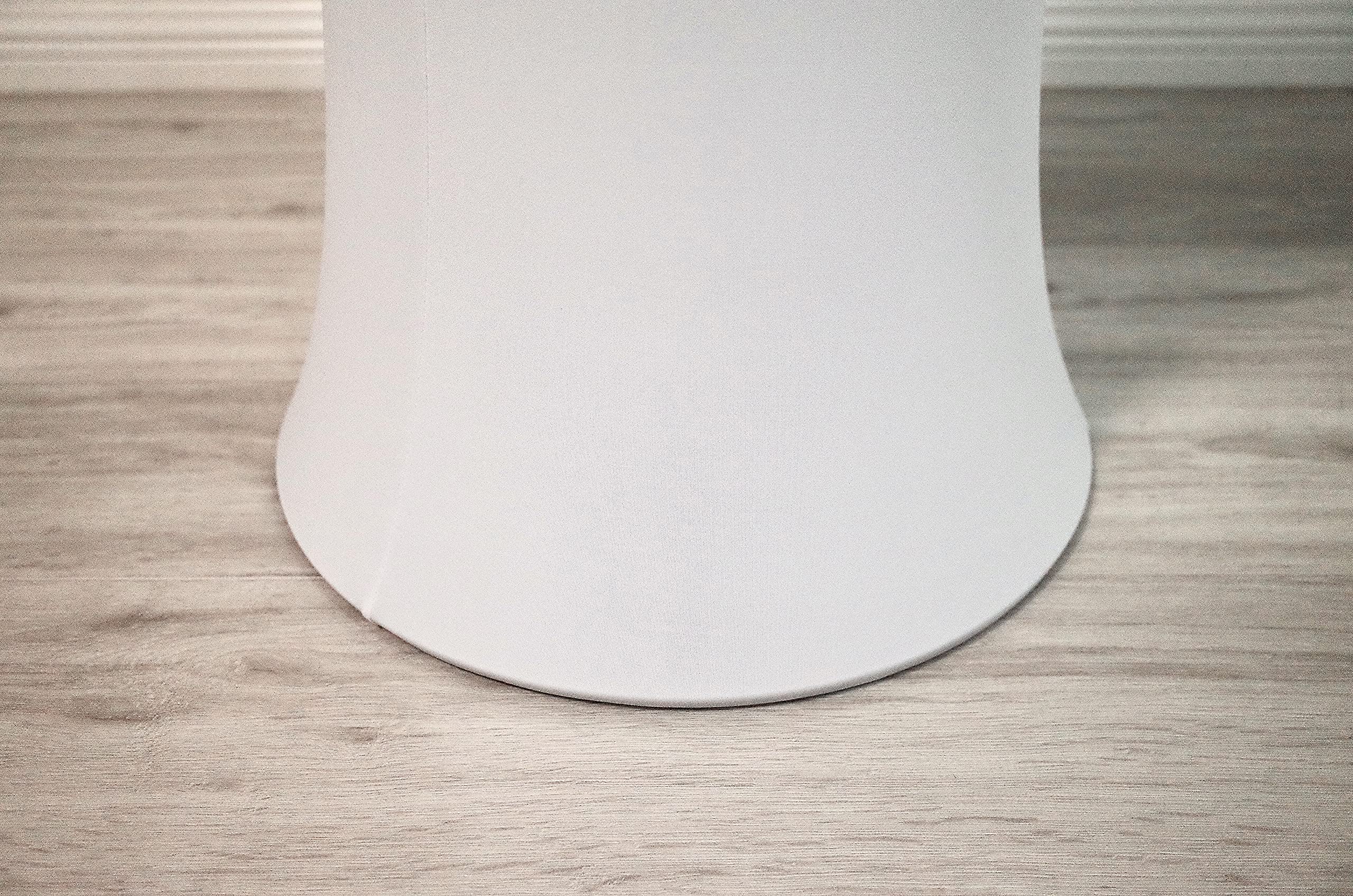 24x43 Inch White Spandex Cocktail Tablecloth - Stretch Round Highboy Table Cover for Banquet, Wedding, Bar & Outdoor Party - Fitted Round Bottom Design - Perfect for Events, Restaurants and Home Decor