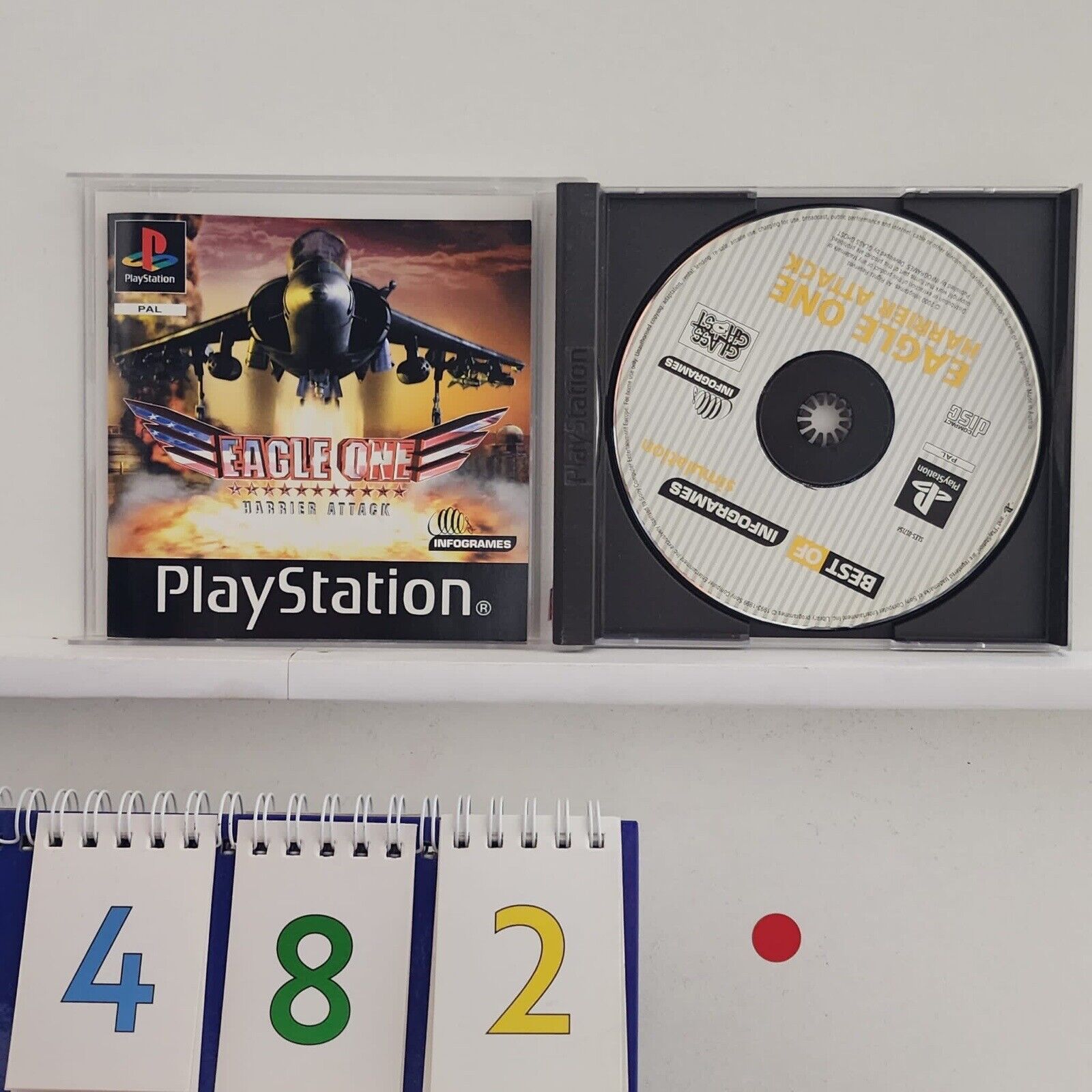 Eagle One Harrier Attack PS1 Game for Playstation 1 - Complete with Manual (PAL Version) - Classic Flight Combat Simulation for Retro Gaming Enthusiasts