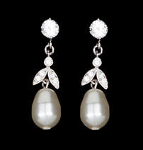 Elegant Bridal Pearl Earrings by Stephanie Browne - Perfect for Weddings, Prom & Special Occasions
