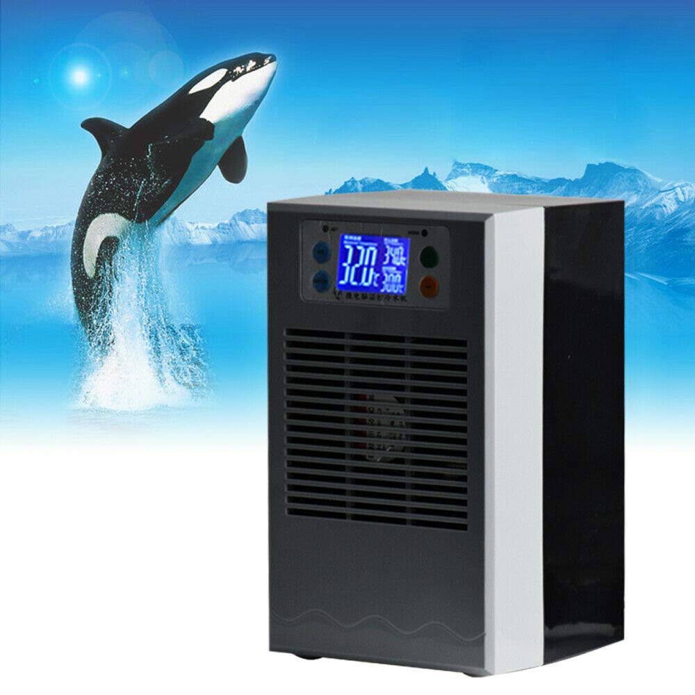 DYRABREST 35L 100W Aquarium Water Chiller - Fish Tank Thermostat Cooling System for Freshwater & Saltwater Tanks - Includes Water Pump | Perfect for Shrimp Tanks, Reef Aquariums & Hydroponics