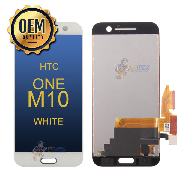 Original HTC One M10 LCD Touch Screen Replacement - White Display Assembly Without Frame | Perfect for DIY Phone Repair & Screen Replacement at Home