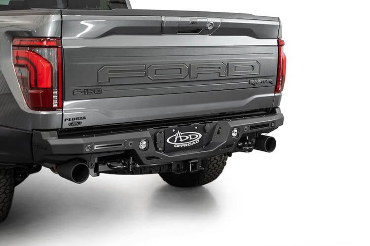 Ford F150 Raptor 2021-2024 Rock Fighter Rear Bumper | Heavy Duty Off-Road Bumper for Enhanced Protection | Perfect for Off-Roading, Overlanding & Truck Customization