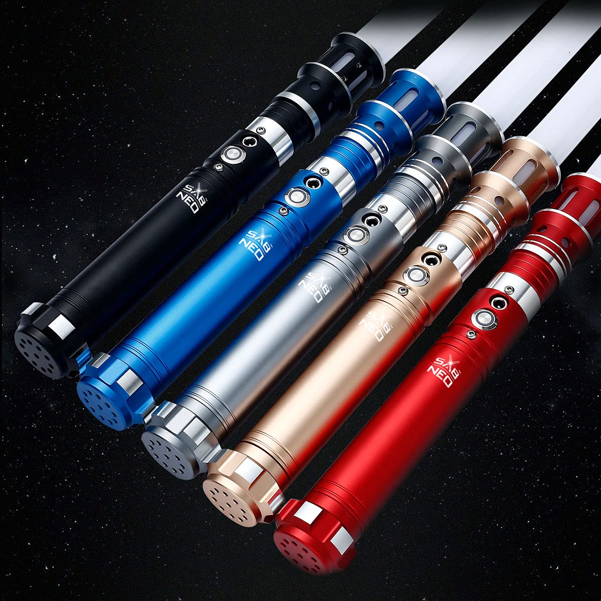 V7 RGB Color Changing Light Saber with Smooth Swing & 10 Sound Effects - Dueling Lightsaber for Cosplay, Halloween, Star Wars Fans & Collectors
