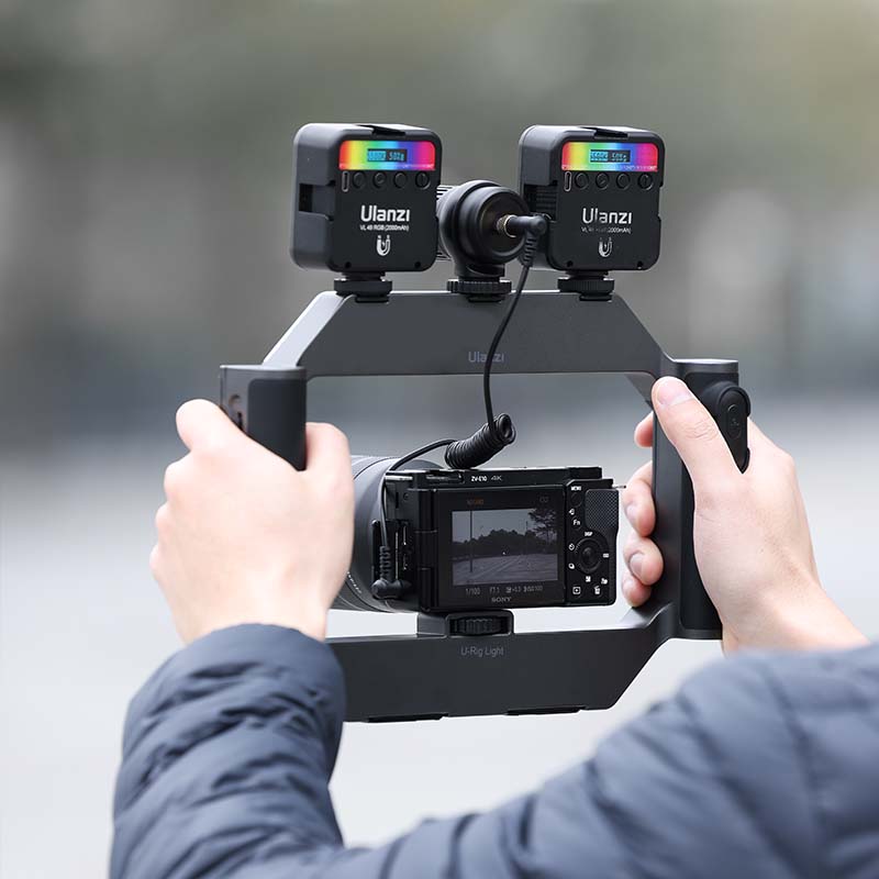 Ulanzi U Rig Smartphone Video Rig with Light 3265 - Professional Stabilizer for iPhone & Android - Perfect for Vlogging, YouTube Videos & Live Streaming