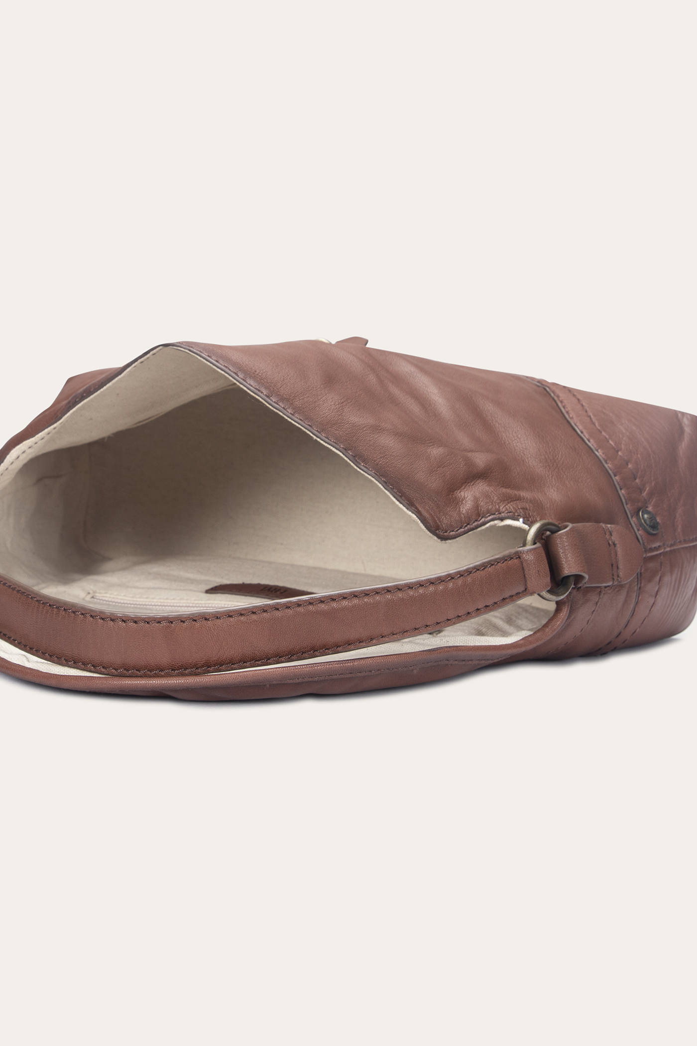 Premium Genuine Leather Campus Shoulder Bag in Cognac - Perfect for College, Work & Everyday Use