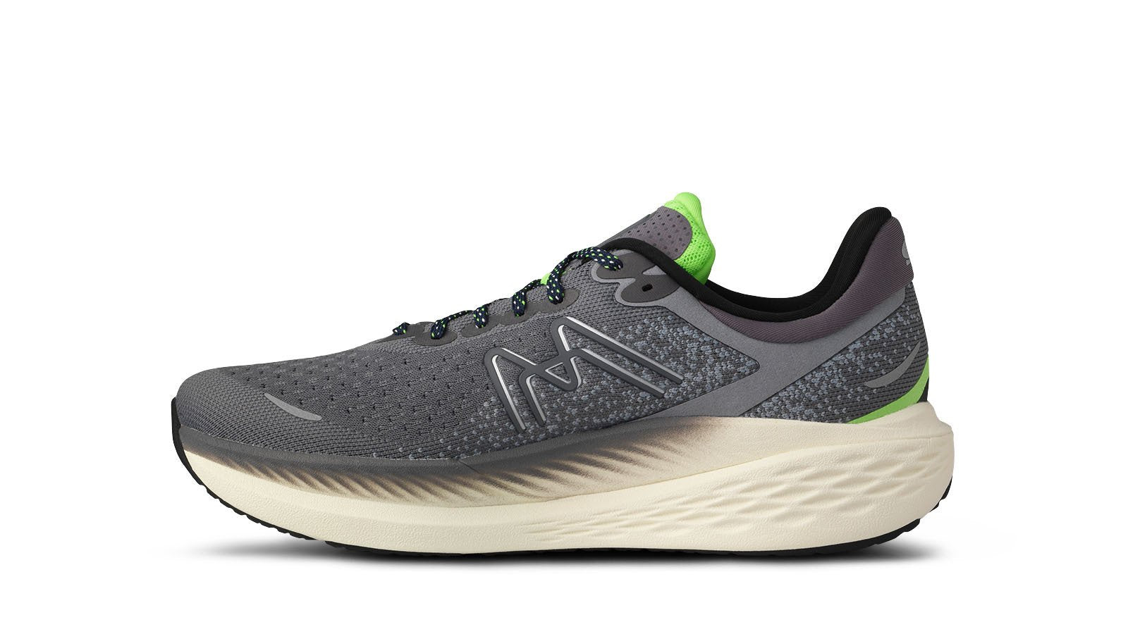 Mestari Run 1.5 Men's Running Shoes - Frost Grey & Black | Lightweight Athletic Sneakers for Jogging, Gym Workouts & Daily Wear