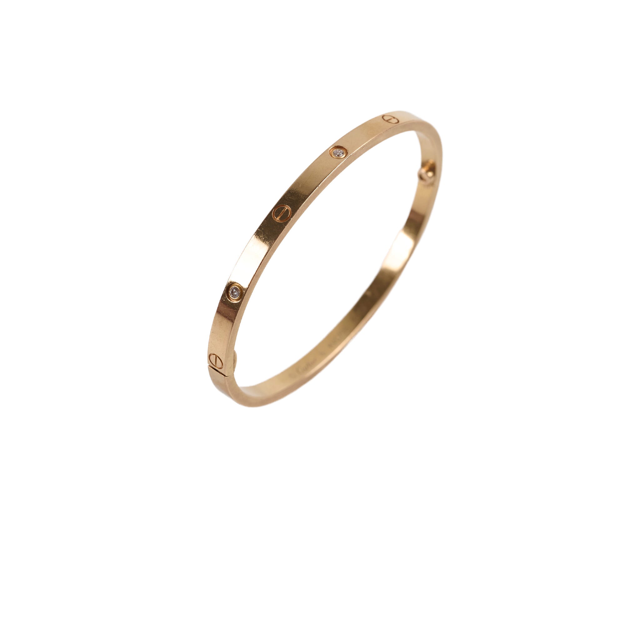 Cartier Love Bracelet 18K Rose Gold with Diamonds - Small Model Size 16 | Luxury Jewelry Gift for Women, Anniversary & Valentine's Day