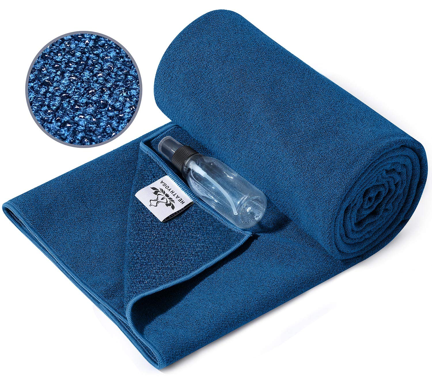 Heathyoga Non-Slip Hot Yoga Towel with Silicone Grip - 72