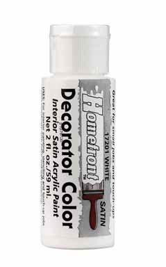 Premium Satin White Paint - 2 oz for Home Decor & DIY Projects - Perfect for Walls, Furniture & Crafting