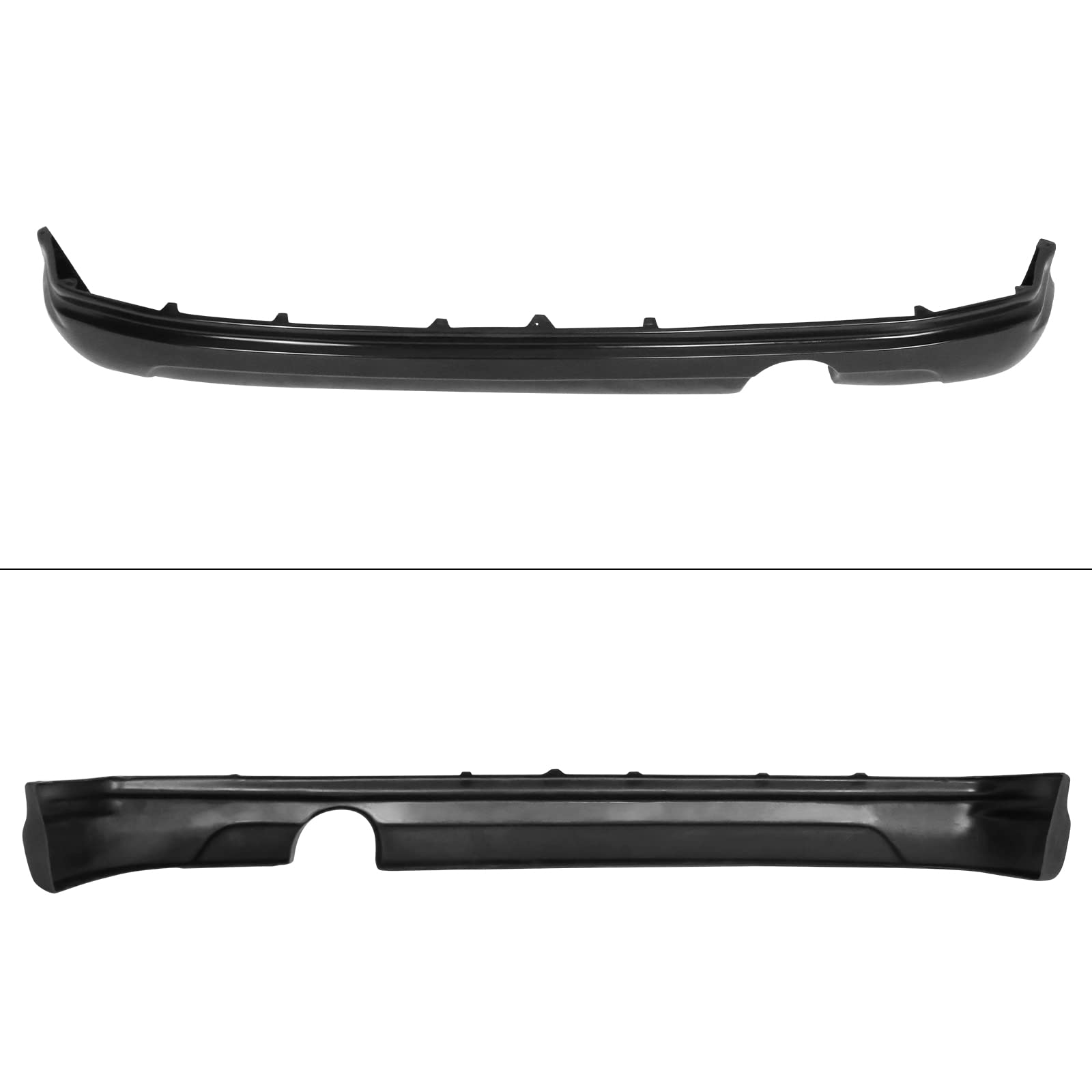 IKON MOTORSPORTS K-Style PU Black Rear Bumper Lip Spoiler Splitter for 2003-2007 SCION XB | Enhances Aerodynamics & Sporty Look | Perfect for Car Enthusiasts & Street Racing