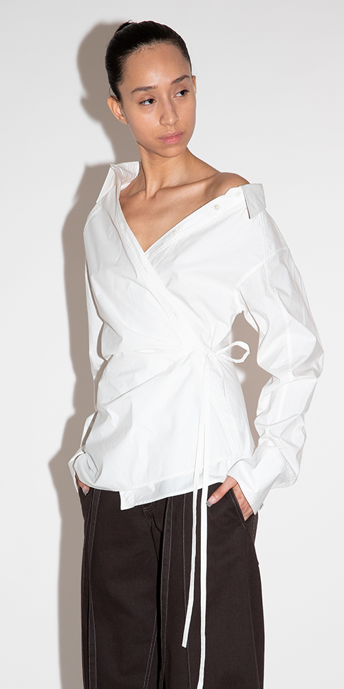 Fuze Wrap Shirt - Stylish & Comfortable Women's Fashion Top for Casual Wear, Work & Date Night | Trendy Wrap Blouse for Everyday Outfits