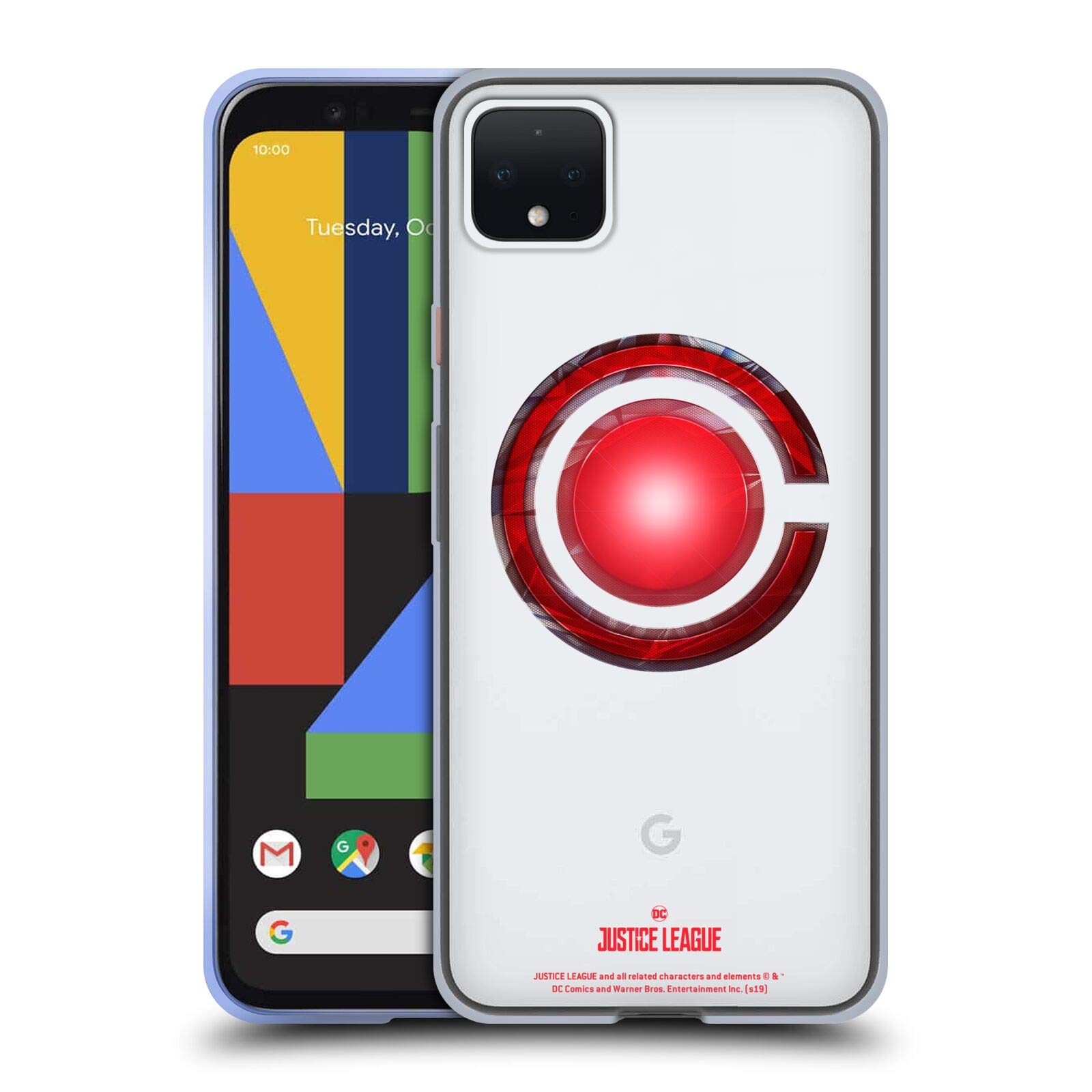 Justice League Cyborg Case for Google Pixel 4 XL - Durable Soft Gel Cover for Superhero Fans