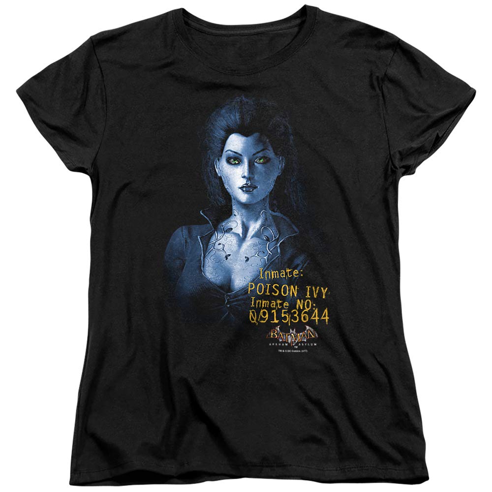 Batman Arkham Poison Ivy Women's T-Shirt | Official DC Comics Graphic Tee | Casual Superhero Shirt for Cosplay, Comic Con & Everyday Wear
