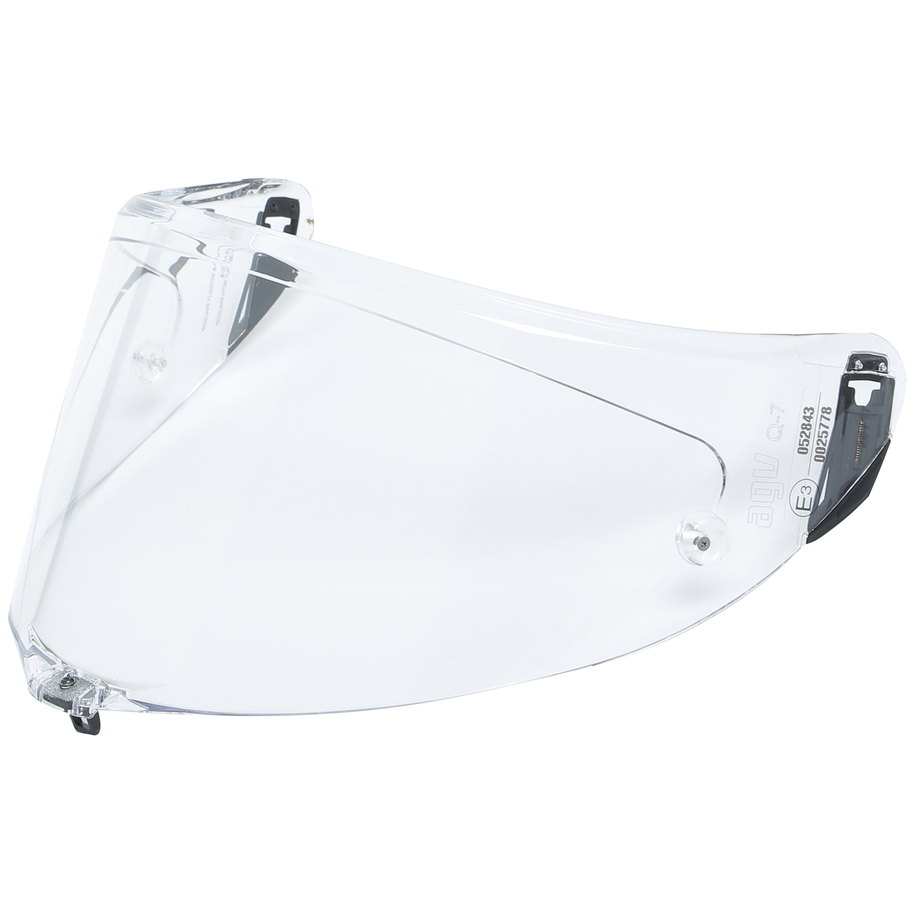 AGV Race 3 Motorcycle Helmet Visor - ECE 22.06 Certified Clear Shield for Racing & Street Riding - Enhanced Visibility & UV Protection