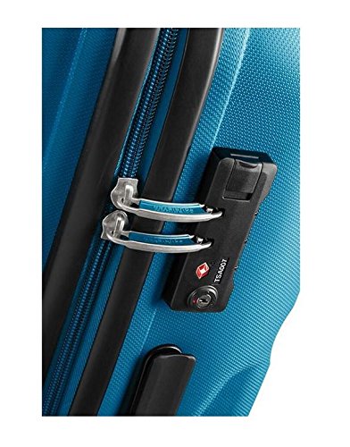 American Tourister Seaport Blue Carry-On Luggage 75 cm (91 L) - Lightweight Spinner Suitcase for Air Travel, Weekend Trips & Business Travel