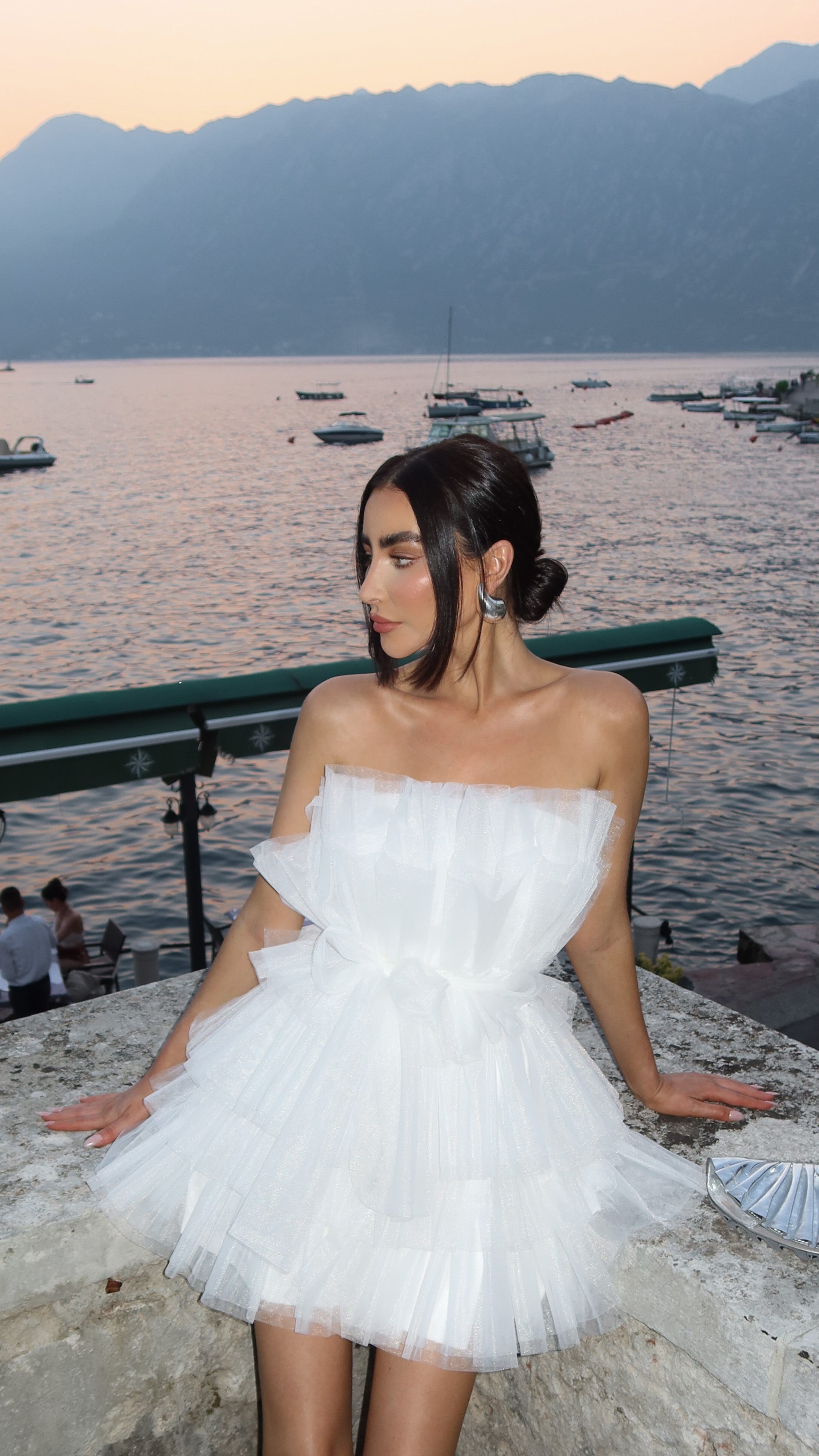 Carrie Mini Dress in White - Elegant & Flirty Summer Party Outfit for Women | Perfect for Dates, Cocktails & Night Out
