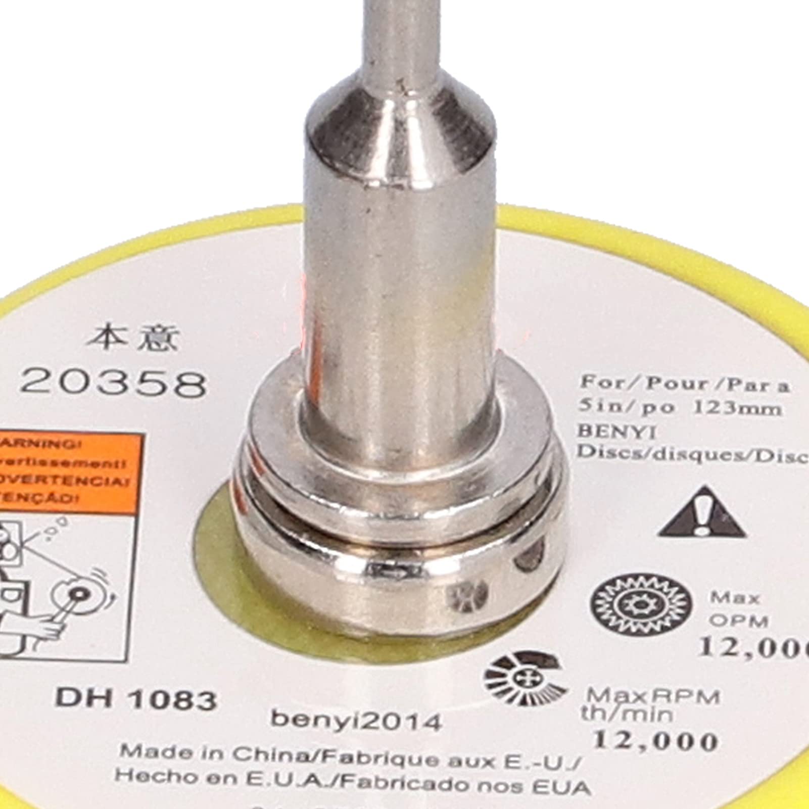 2 Inch Sanding Disc with Hook and Loop Backing Pad - Drill Sanding Attachment for Polishing & Buffing - Perfect for Woodworking, Metal Finishing & DIY Projects