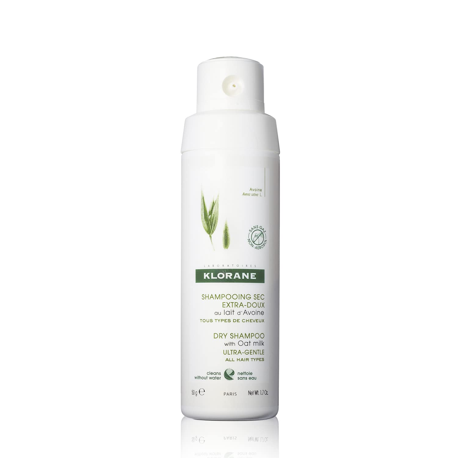 Klorane Dry Shampoo Powder with Oat Milk | Non-Aerosol, Eco-Friendly Loose Powder | Paraben & Sulfate Free | Perfect for Travel, Gym & Quick Hair Refresh