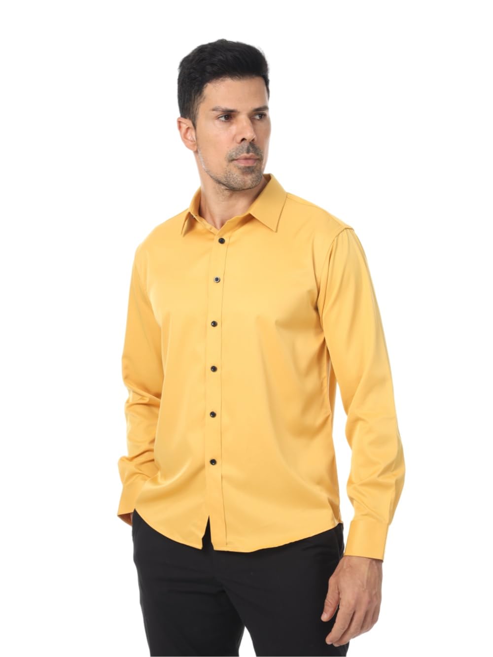 Men's Long Sleeve Dress Shirts - Stretch Wrinkle Free Button Down Shirt for Business, Wedding & Formal Wear - Regular Fit - Perfect for Office, Interviews and Special Occasions