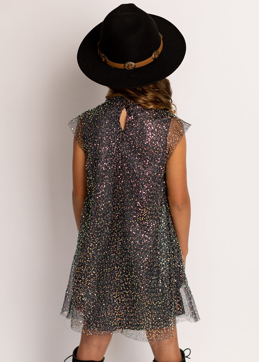 Ansel Black Sequin Dress for Women - Elegant Evening Gown for Parties, Prom, Cocktail Events & Special Occasions