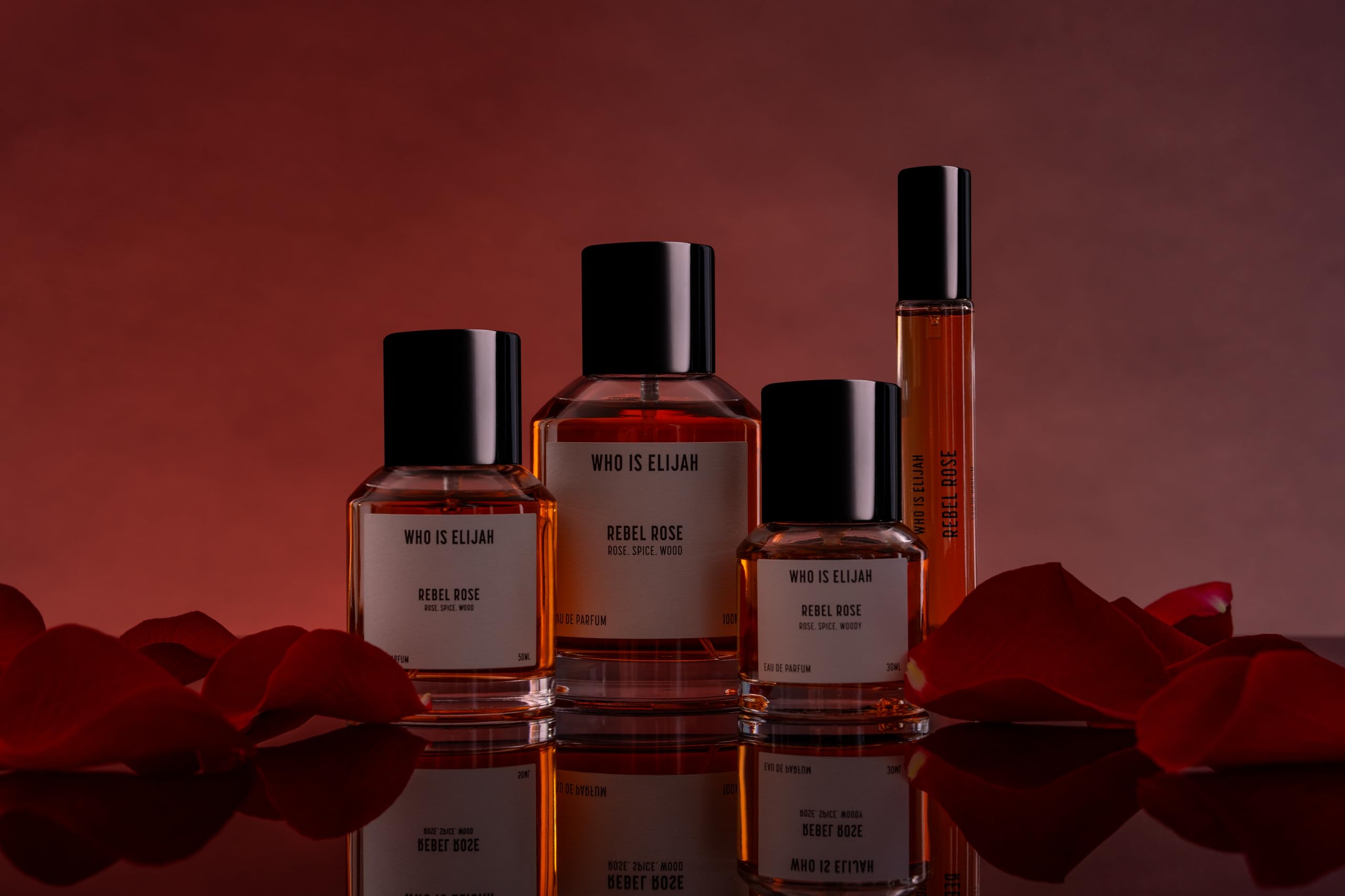 Rebel Rose Unisex Eau de Parfum - Spicy Woody Cologne for Men & Women with Rose, Saffron, Patchouli & Leather Notes - 1 Fl Oz Fragrance Gift Set - Perfect for Date Nights, Special Occasions & Daily Wear