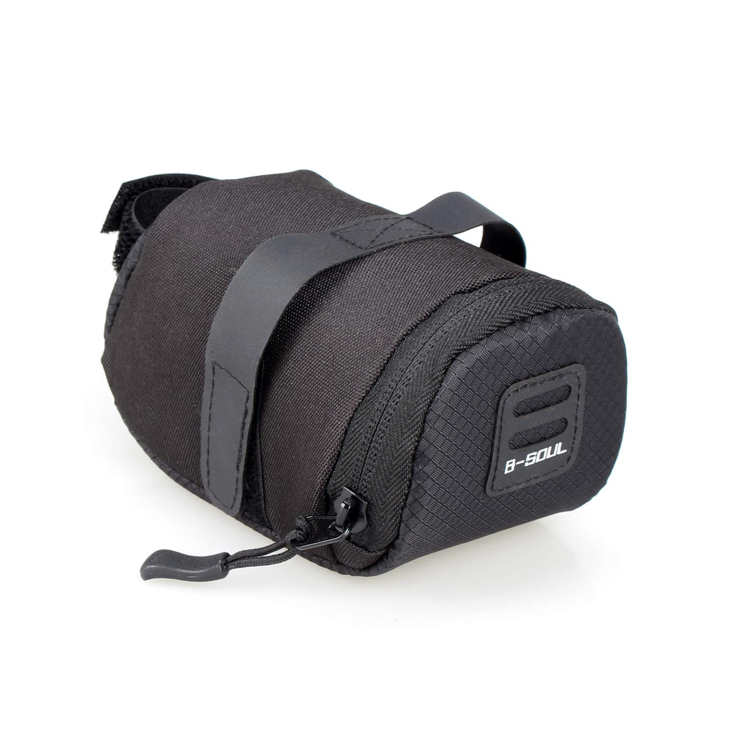 Ultralight Bike Saddle Bag - Waterproof Bicycle Under Seat Pouch for Cycling | Compact Storage with Secure Strap-on | Perfect for Road Bikes, Mountain Bikes & Commuting (Black)