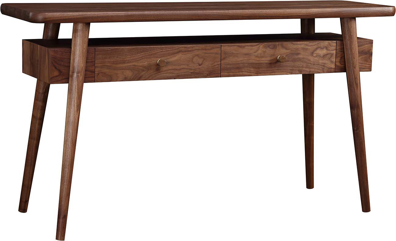 Walnut Grove Console Table - Rustic Farmhouse Entryway Table with Storage Shelf | Perfect for Hallway, Living Room & Bedroom Decor