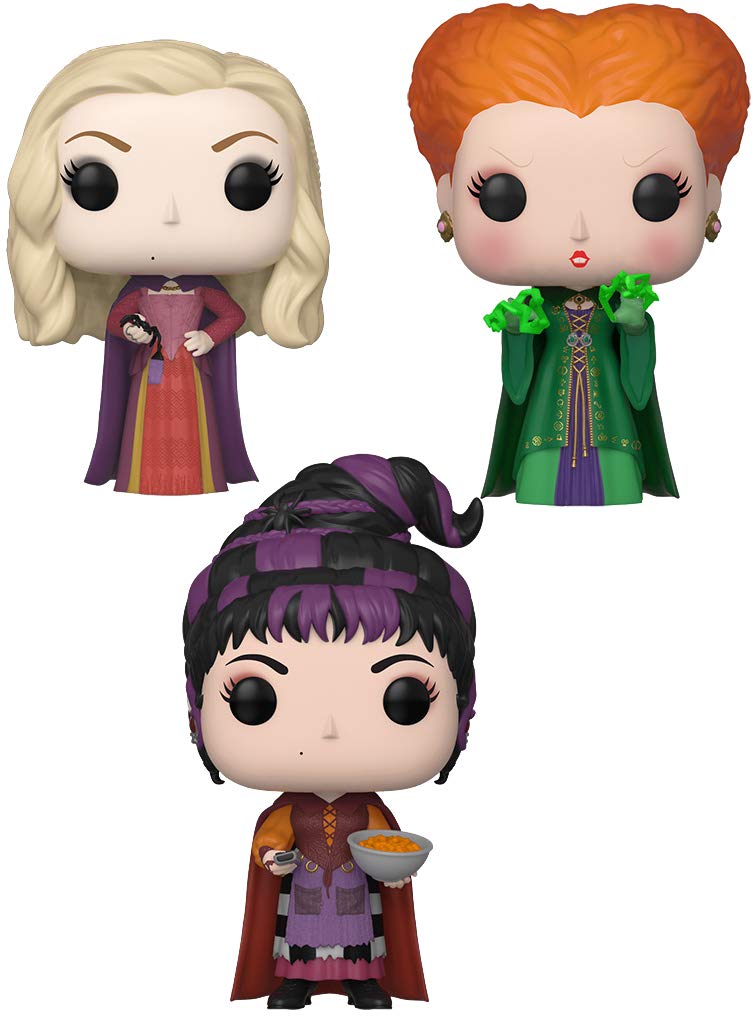 Funko Pop! Hocus Pocus Sanderson Sisters 3-Pack - Sarah, Winifred & Mary Collectible Vinyl Figures - Perfect for Halloween Decor & Disney Movie Fans Collection