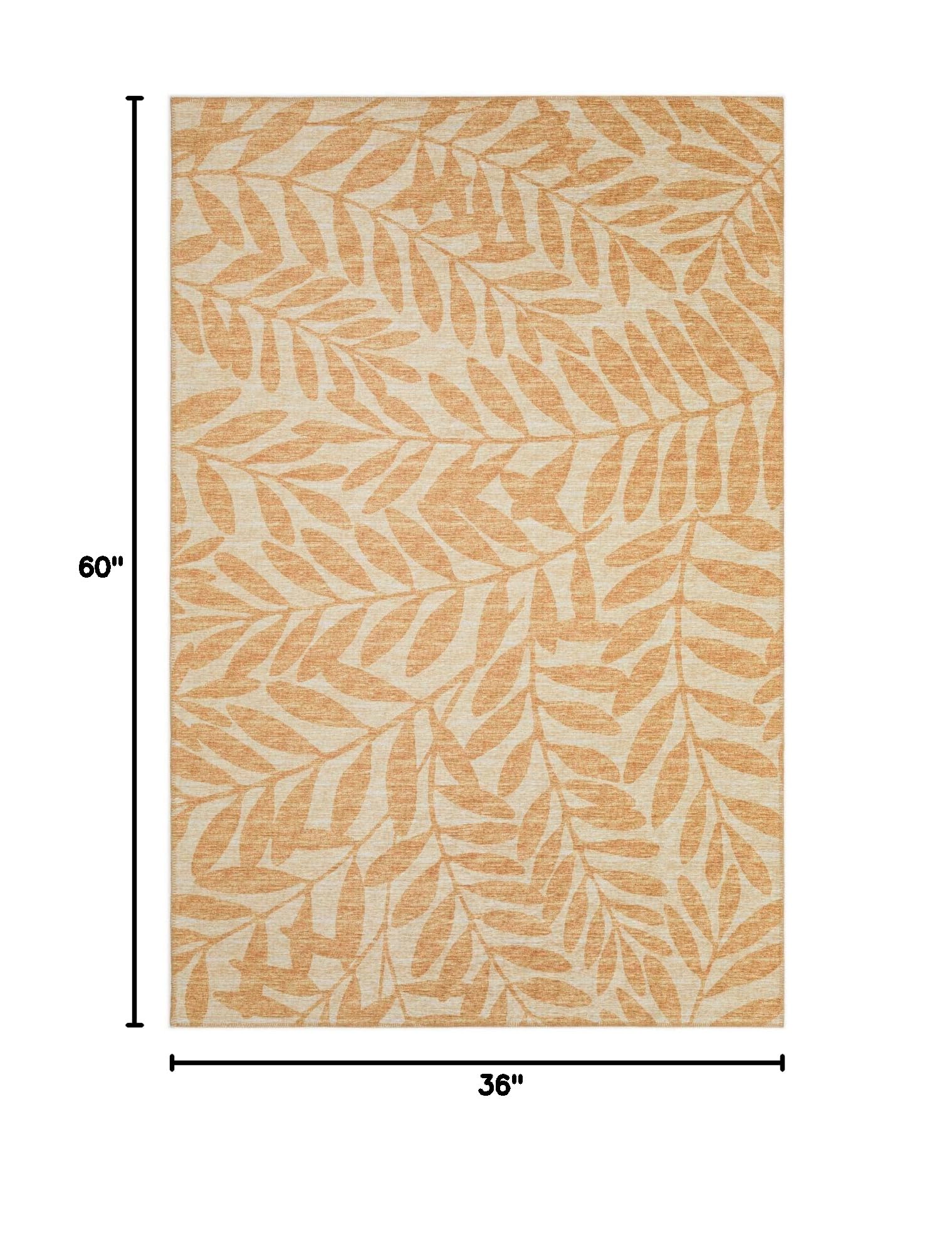 Addison Rugs Yuma AYU35 Gilded 3' x 5' Area Rug - Elegant Gold Accent Living Room Carpet for Bedroom, Dining Room & Home Decor
