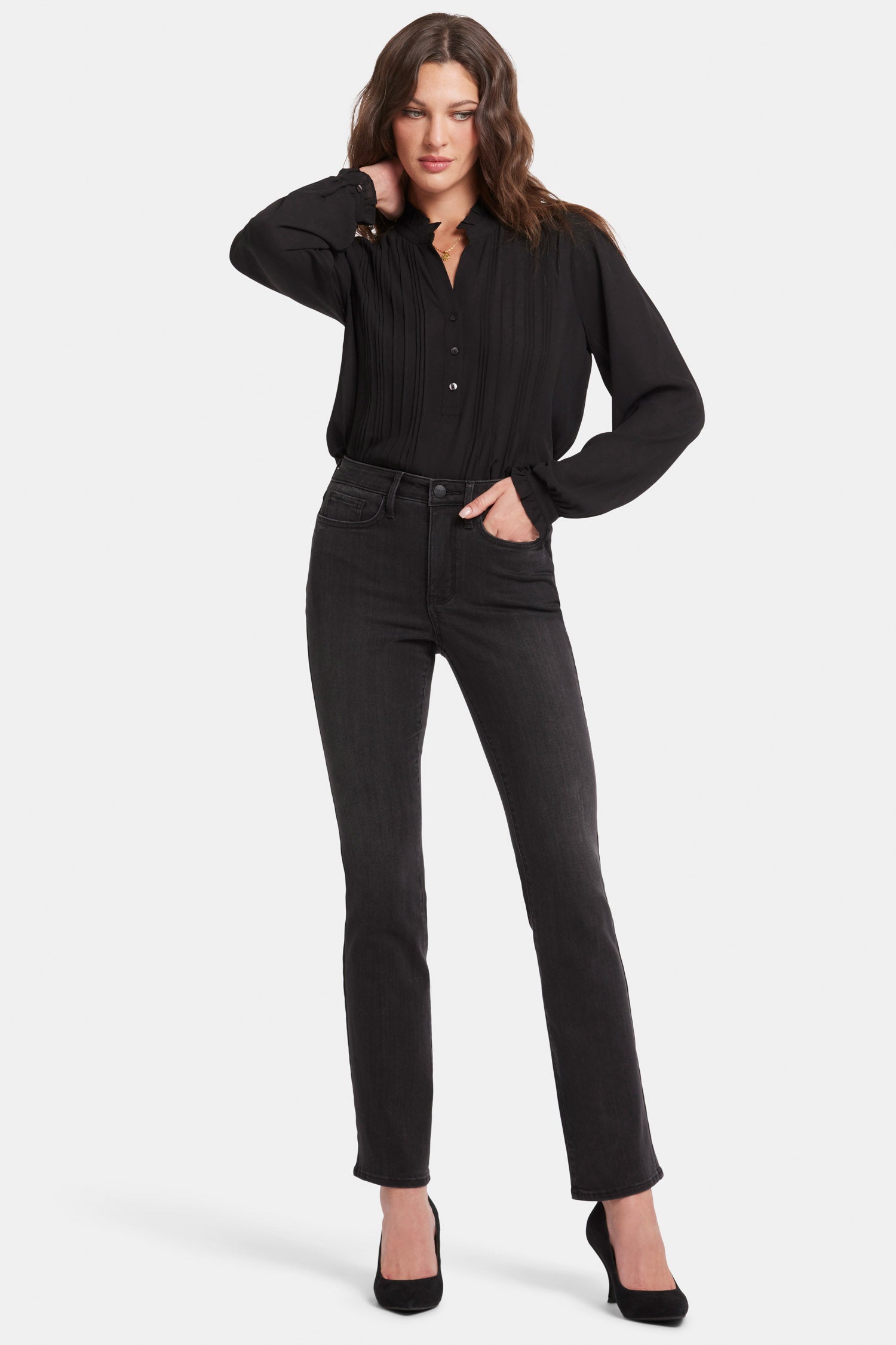 Billie Mini Bootcut Jeans for Women - Petite Fit, Comfortable Stretch Denim, Crosswinds Wash | Perfect for Casual Outfits, Date Nights & Everyday Wear
