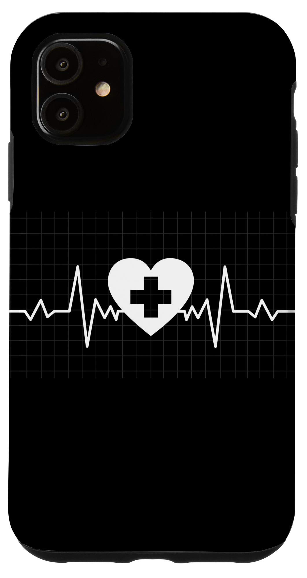 iPhone 11 Case for Nurses - Heartbeat Design Protective Cover for Medical Professionals, Doctors & Students - Perfect for Hospital Shifts & Clinical Rotations
