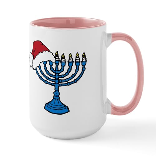 White/Pink Inside - Hanukkah And Christmas