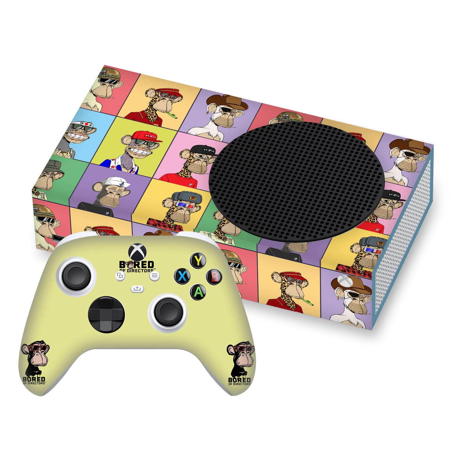 Official Bored of Directors Character Art Vinyl Skin Gaming Sticker Decal Compatible with Xbox Series S Console & Controller Bundle - Perfect for Customizing Your Gaming Setup