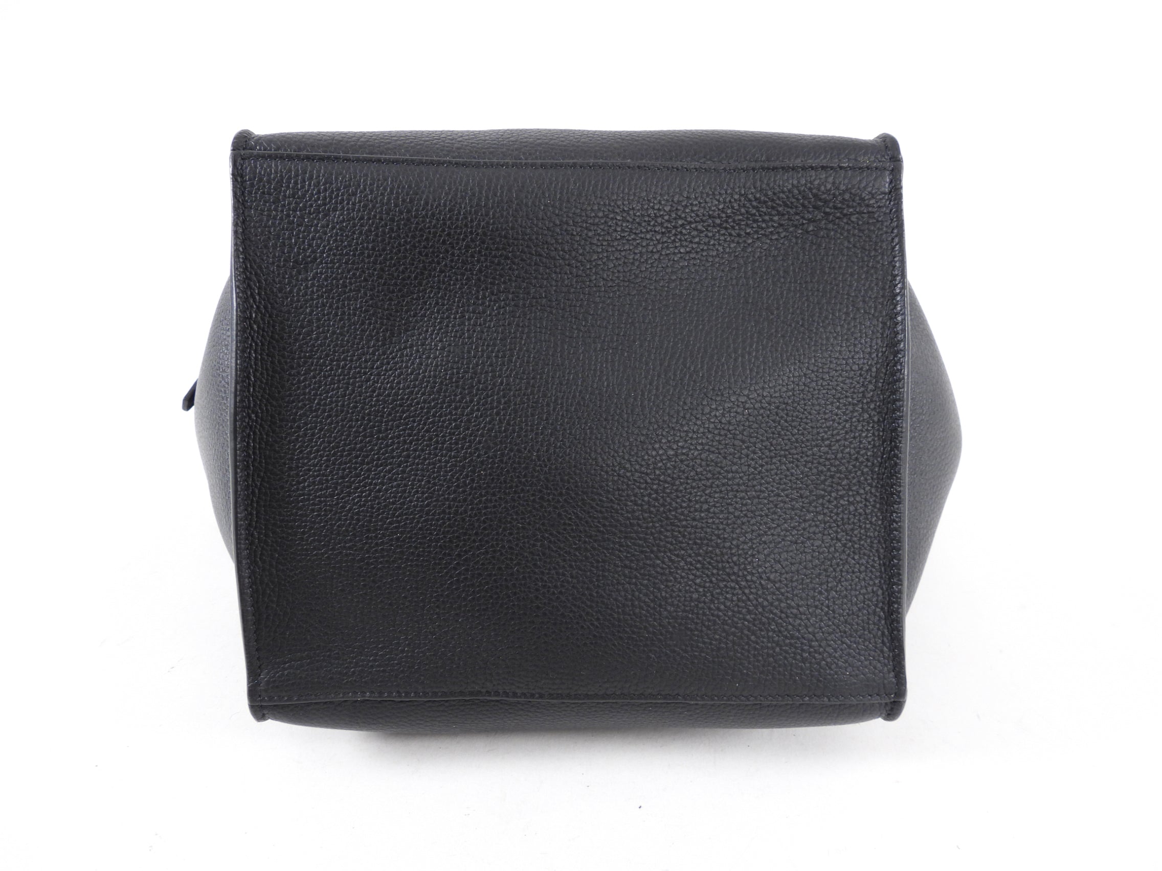 Celine Small Black Leather Tote Bag for Women - Stylish & Spacious Handbag for Work, Travel & Everyday Use