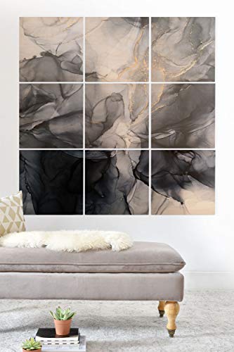 Calm But Dramatic Light Monochromatic Black & Grey Abstract