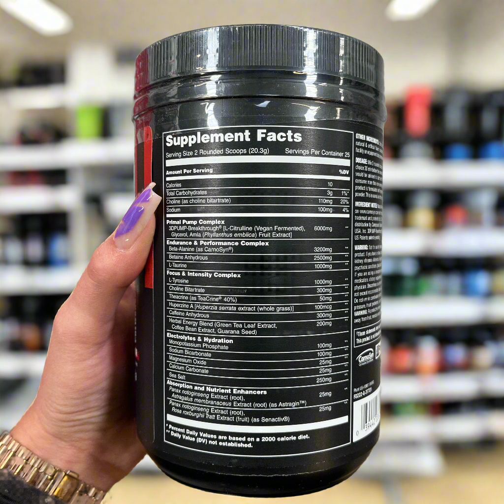 Animal Primal Preworkout Powder 507g - Premium Workout Supplement for Energy & Focus - Ideal for Gym, Bodybuilding & Fitness Training