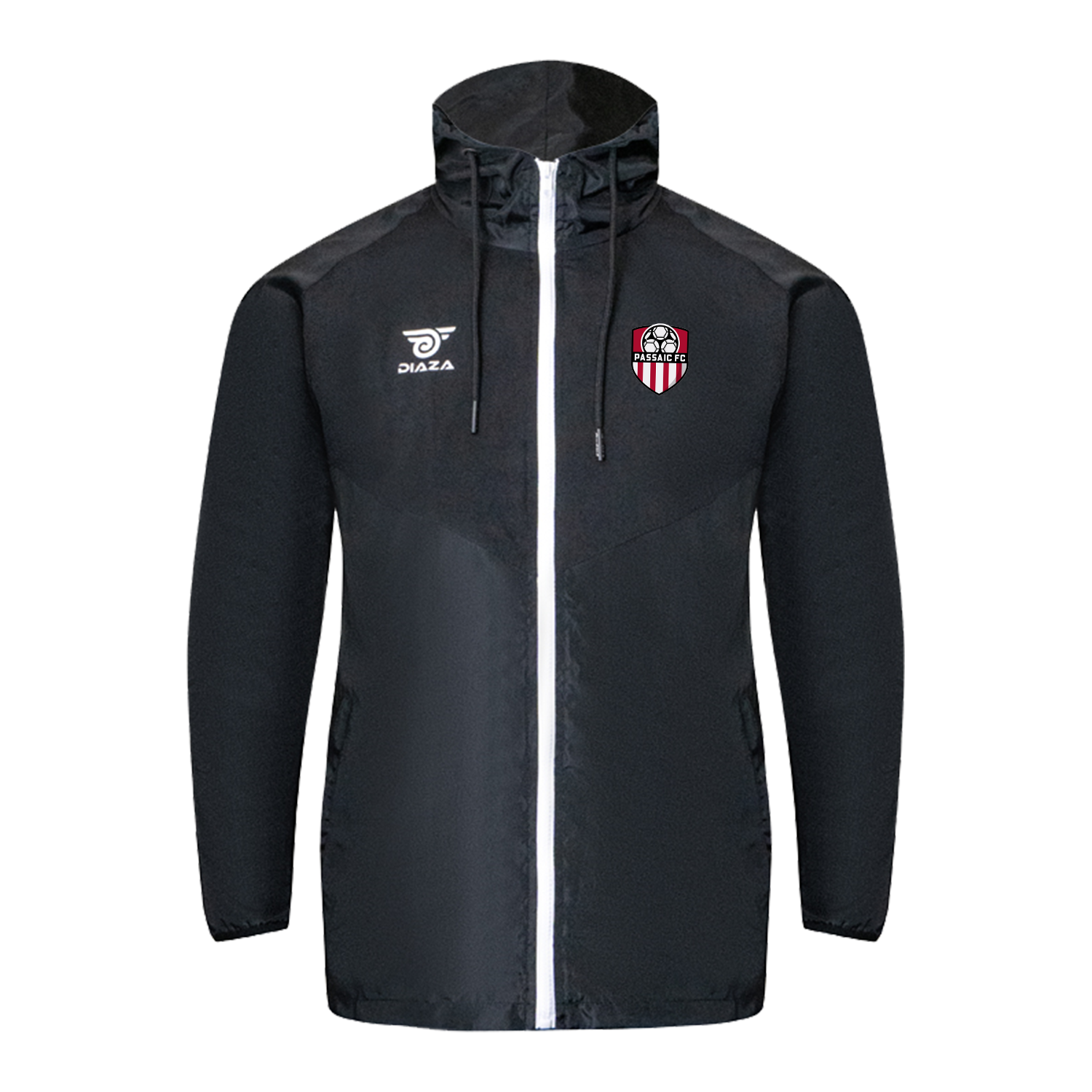 Passaic FC Noche WindRunner Jacket - Lightweight Waterproof Running Jacket for Men & Women - Perfect for Outdoor Running, Hiking, and Sports Activities